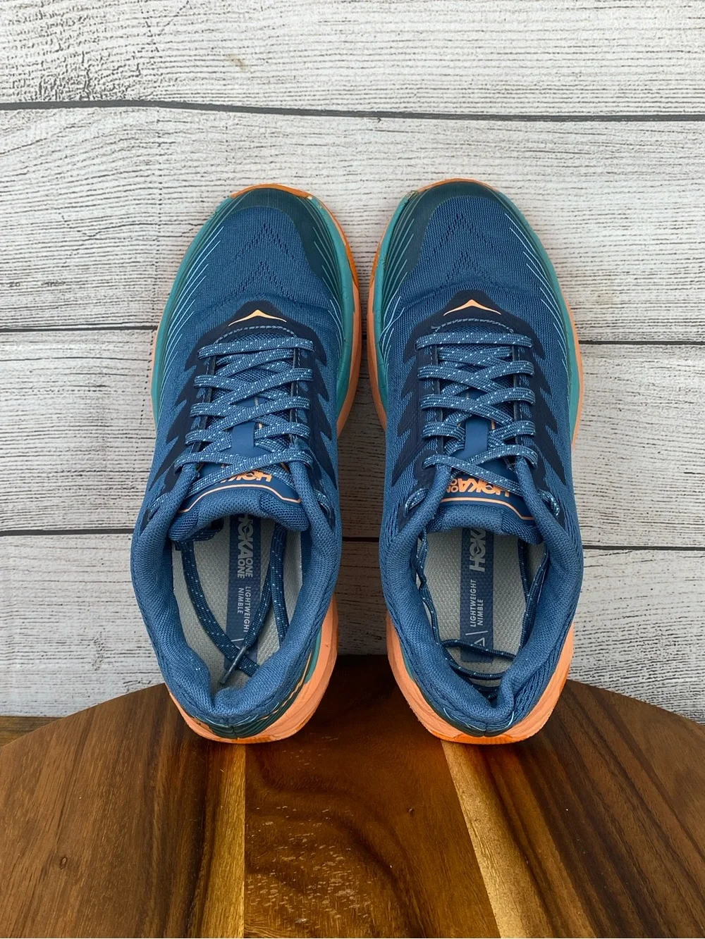 HOKA One One Torrent 2 Teal Cantaloupe Hiking Shoe Women’s Sneaker Size 8 B